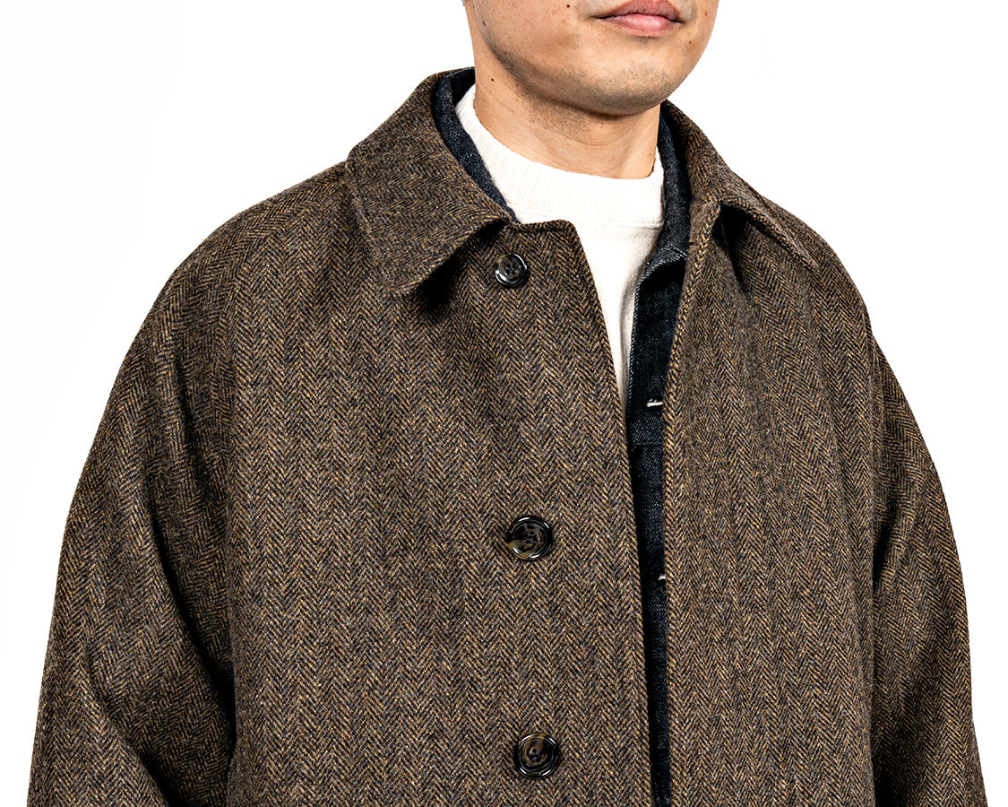 Bal Collar Coat, Ichinomiya Tweed
