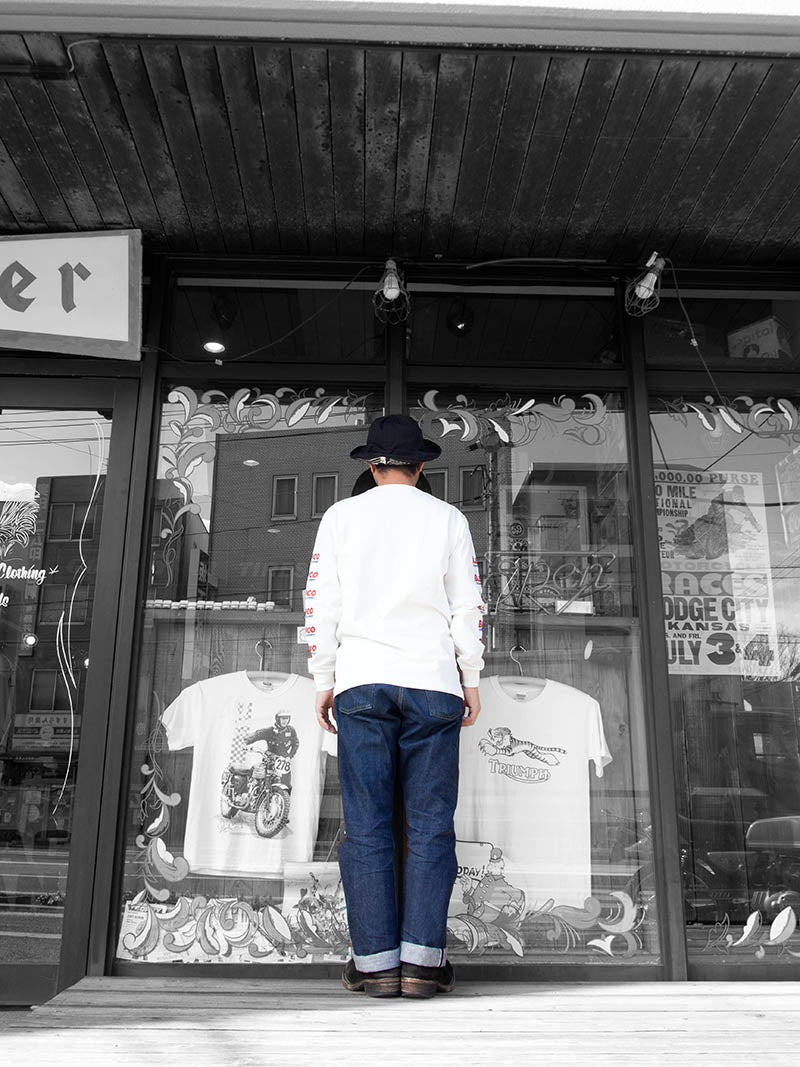 PRINT L/S TEE -Oil-