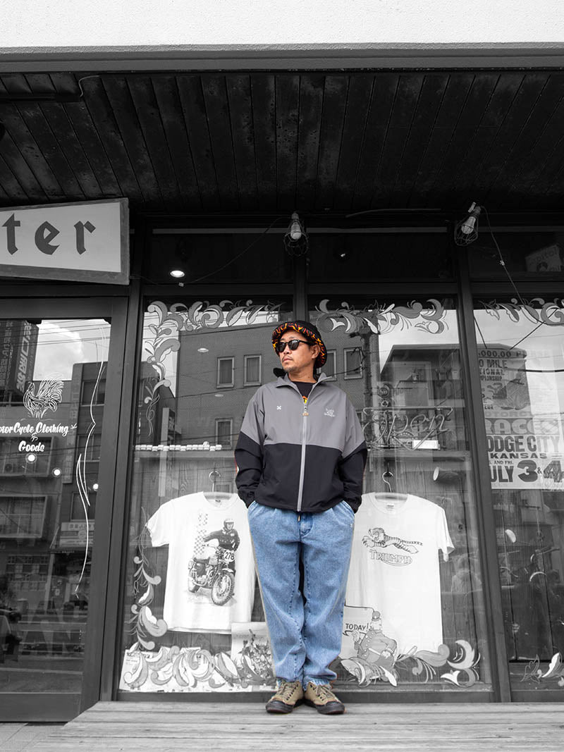 STRETCH TRACK JACKET -COMBINATION-