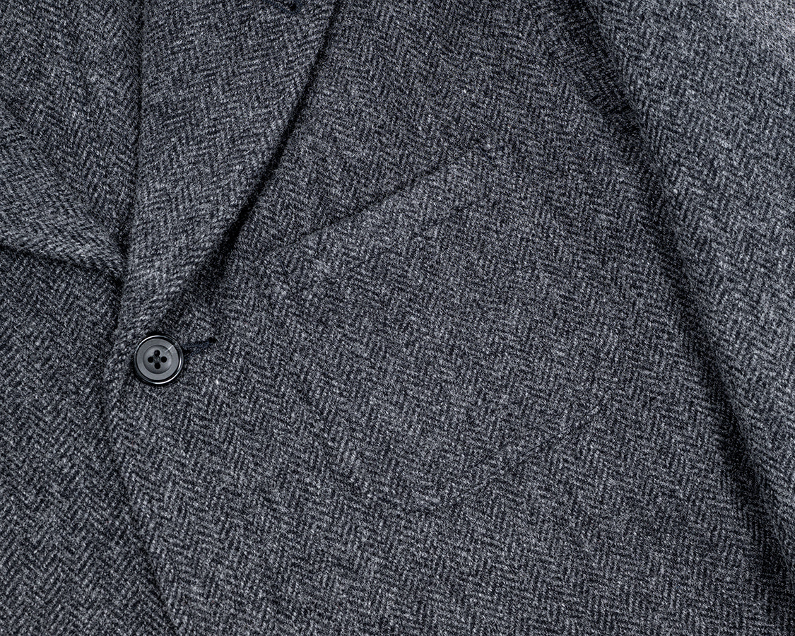 Lounge Jacket, Wool Cotton Tweed