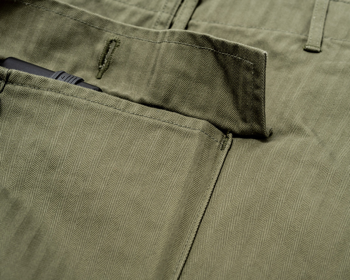 TROUSERS AKA "M43" OD Herringbone