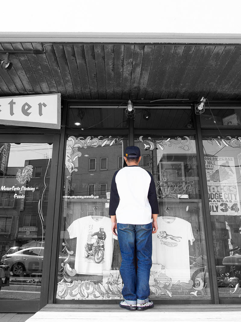 RAGLAN 3/4 TEE -BWG-