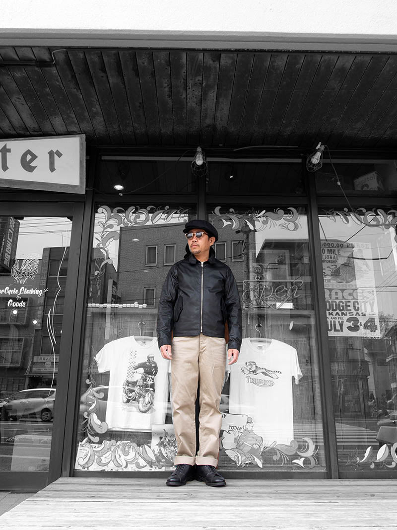 ACV-WX06 WAXED COTTON HARRINGTON JACKET