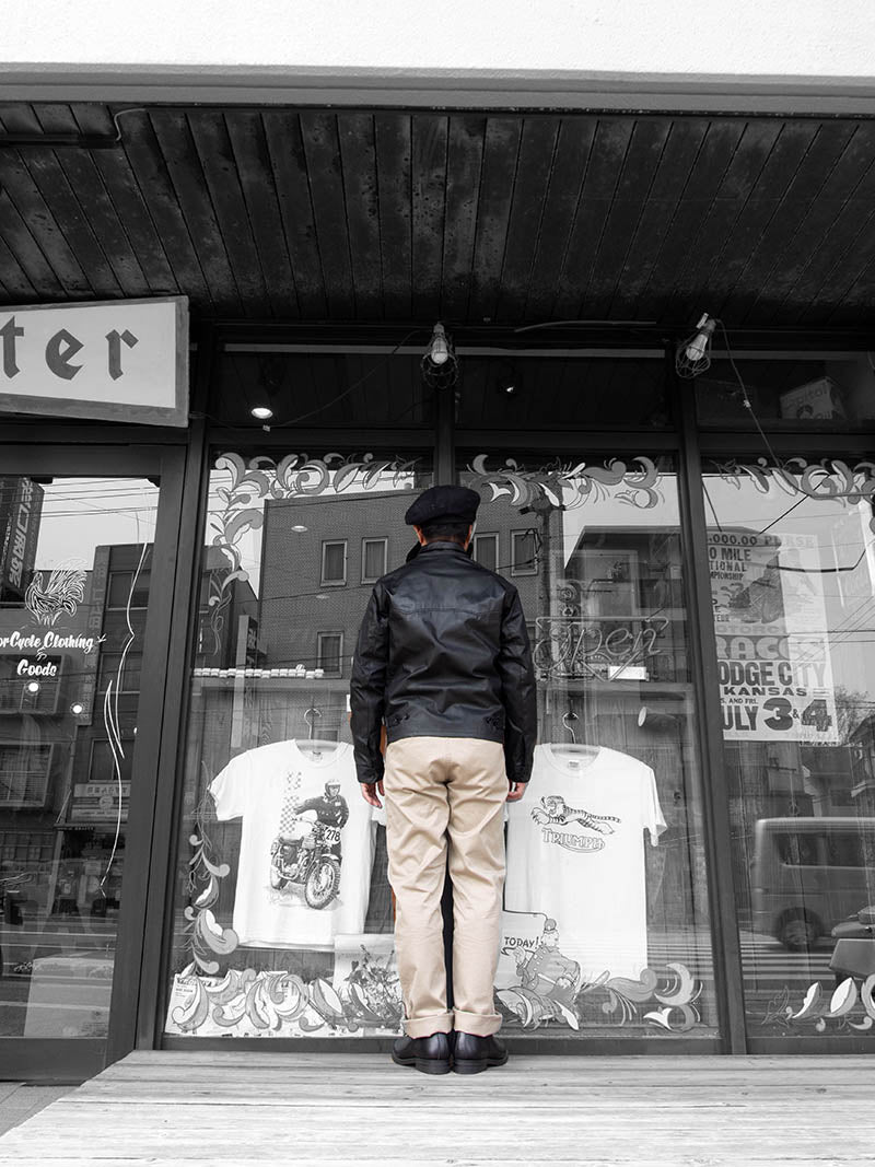 ACV-WX06 WAXED COTTON HARRINGTON JACKET