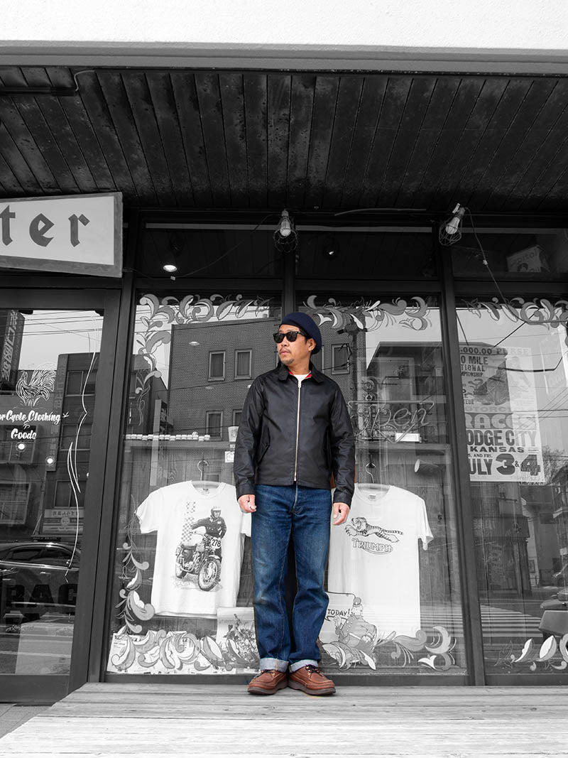 ACV-WX06 WAXED COTTON HARRINGTON JACKET