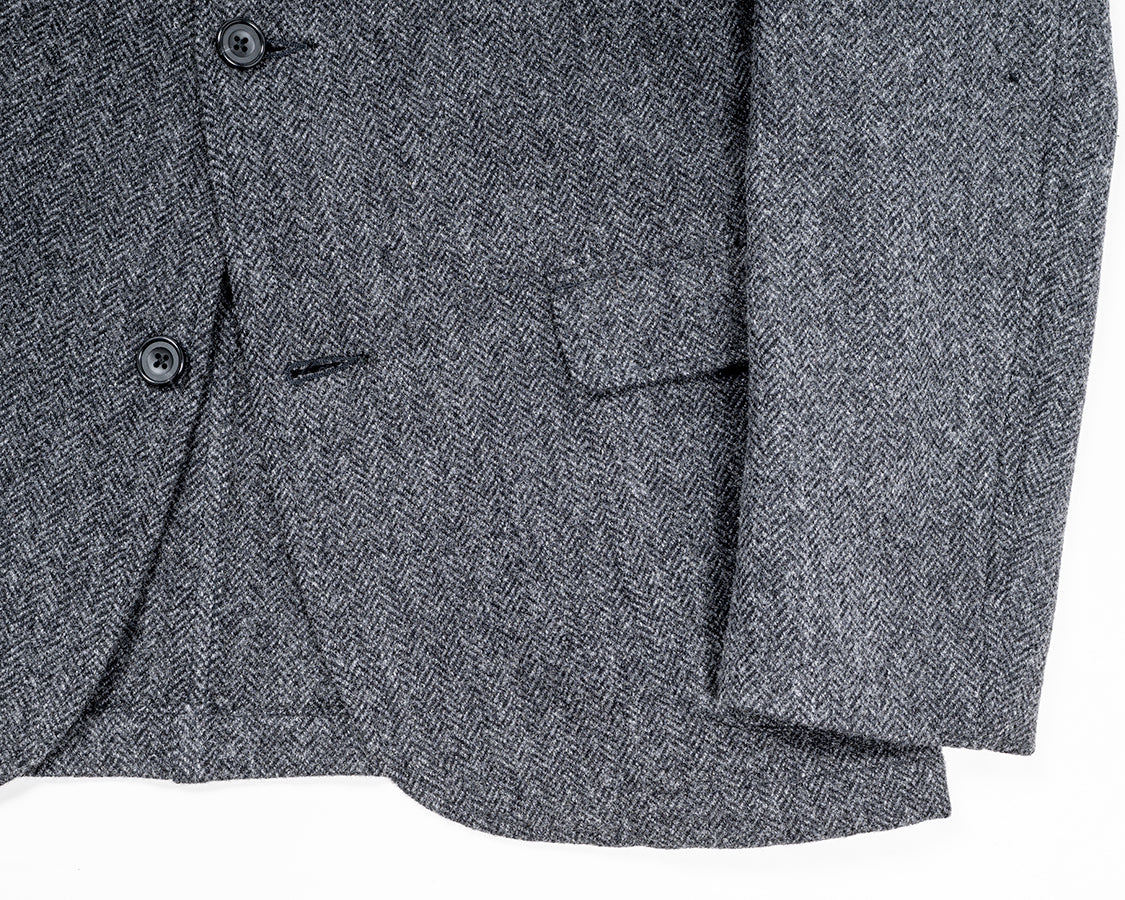 Lounge Jacket, Wool Cotton Tweed