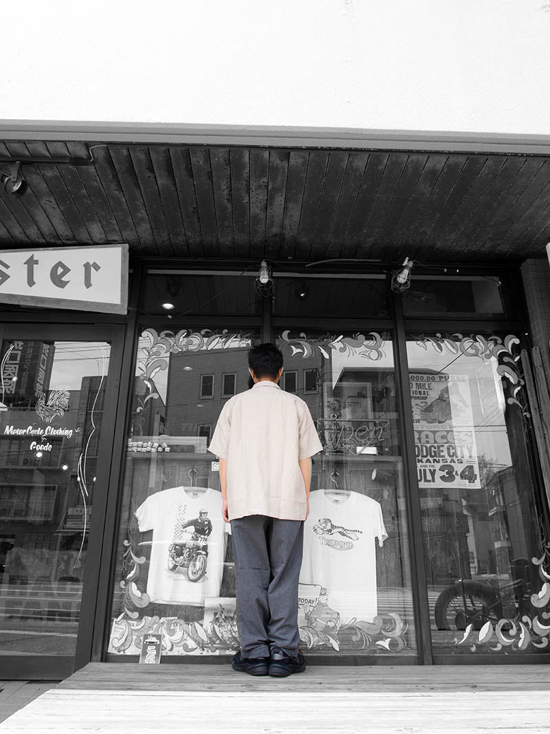 Open Collar Shirt, Linen
