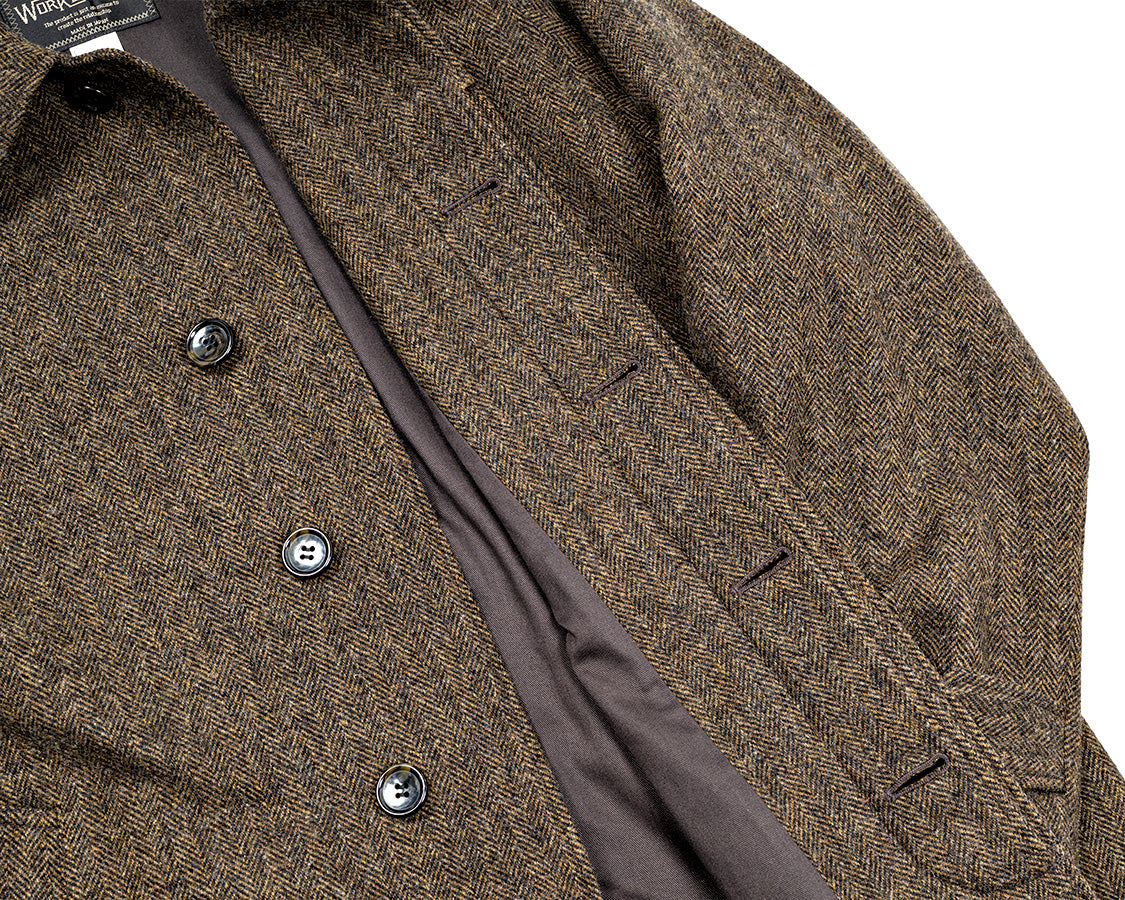 Bal Collar Coat, Ichinomiya Tweed