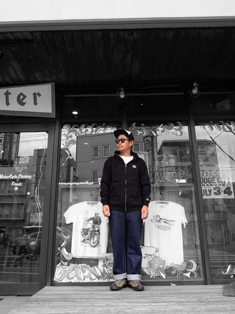 Heavy Pile Sweat Zip Hoodie -Difference-