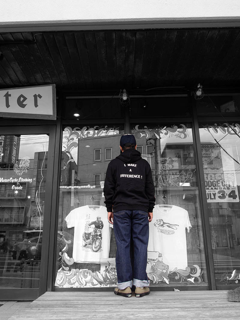 Heavy Pile Sweat Zip Hoodie -Difference-