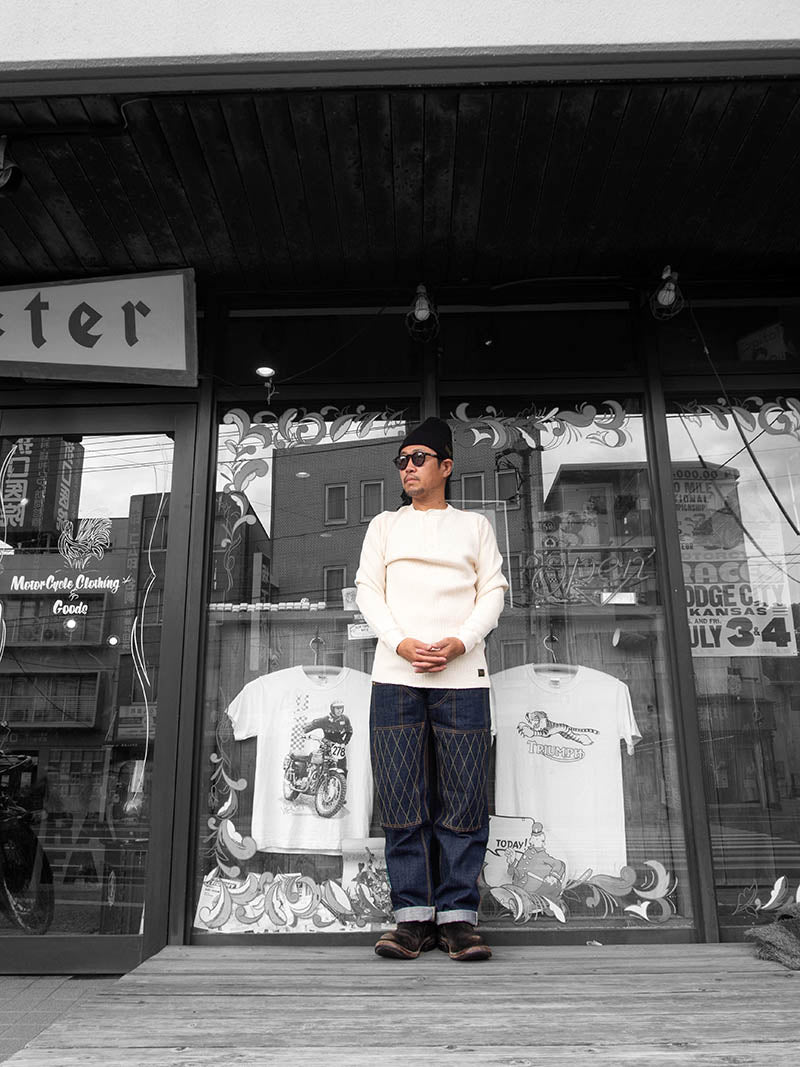 Heavy Waffle Mil Henley L/S Tee