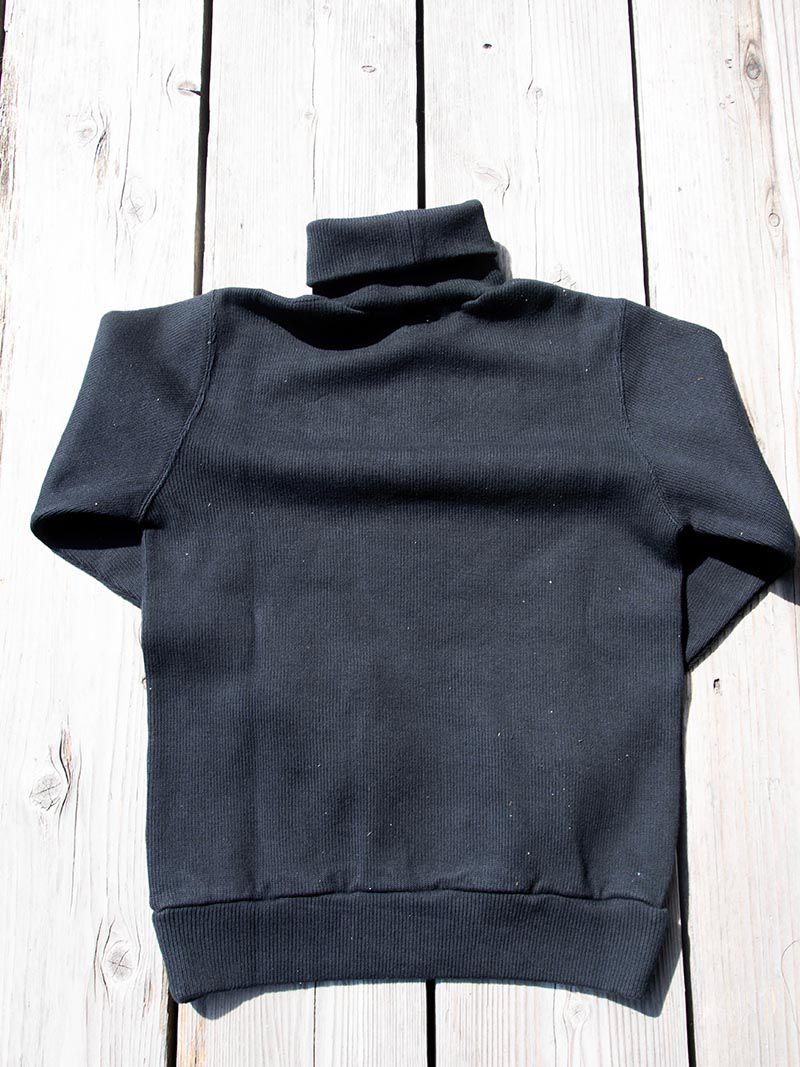 Naval High-Neck L/S Tee -Black-