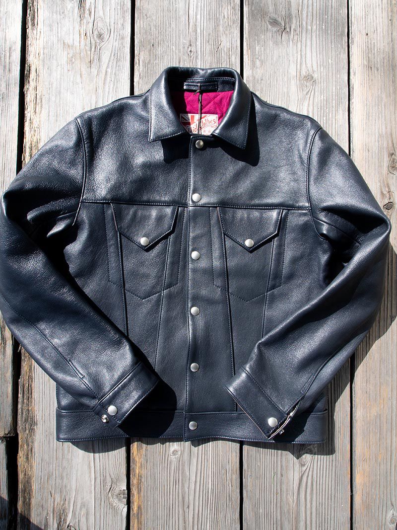 AD-08 SHEEPSKIN GRANADA JACKET -Dark Blue-