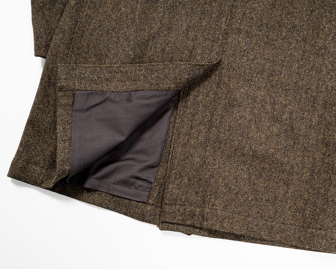 Bal Collar Coat, Ichinomiya Tweed