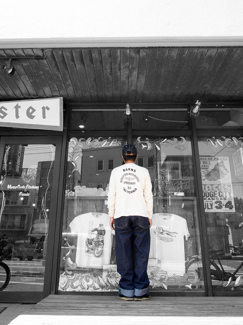 Waffle Henley L/S Tee -Fly Wheel-