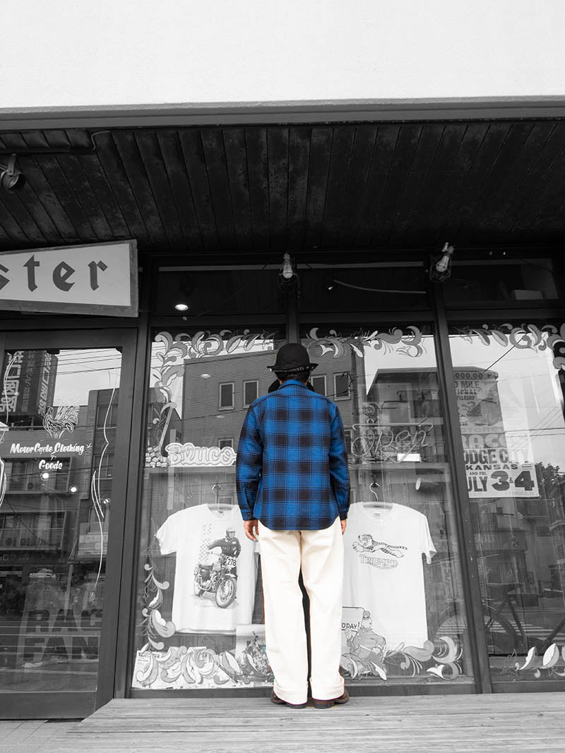 SBR-230 Cotton Flannel Check Work Shirts