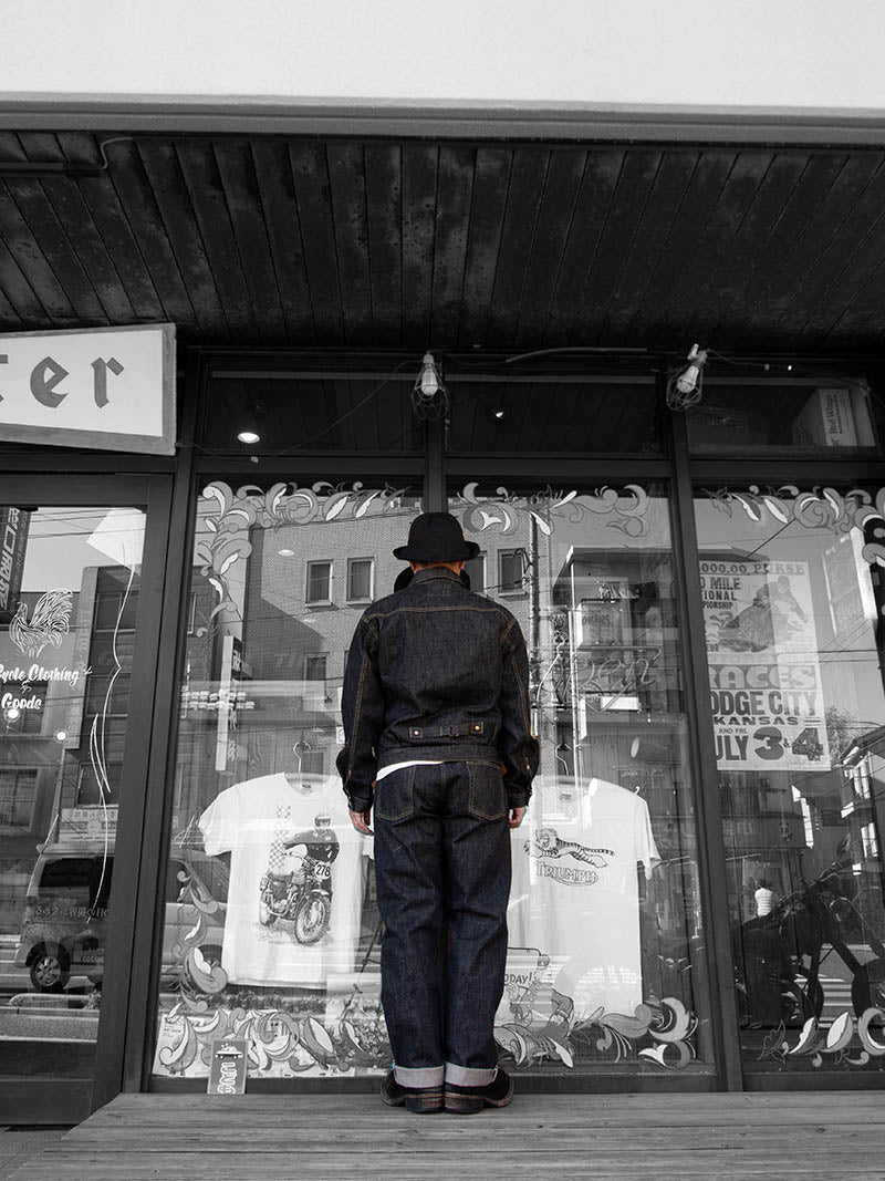 SBJ-145-305BK JUNBO 14.5oz 1st JACKET WWⅡ -Black Denim-