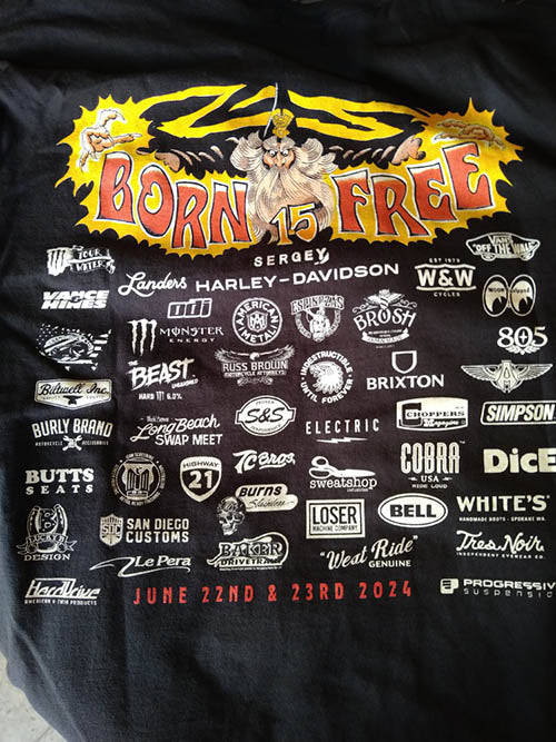 BORN FREE 15th Official Tee