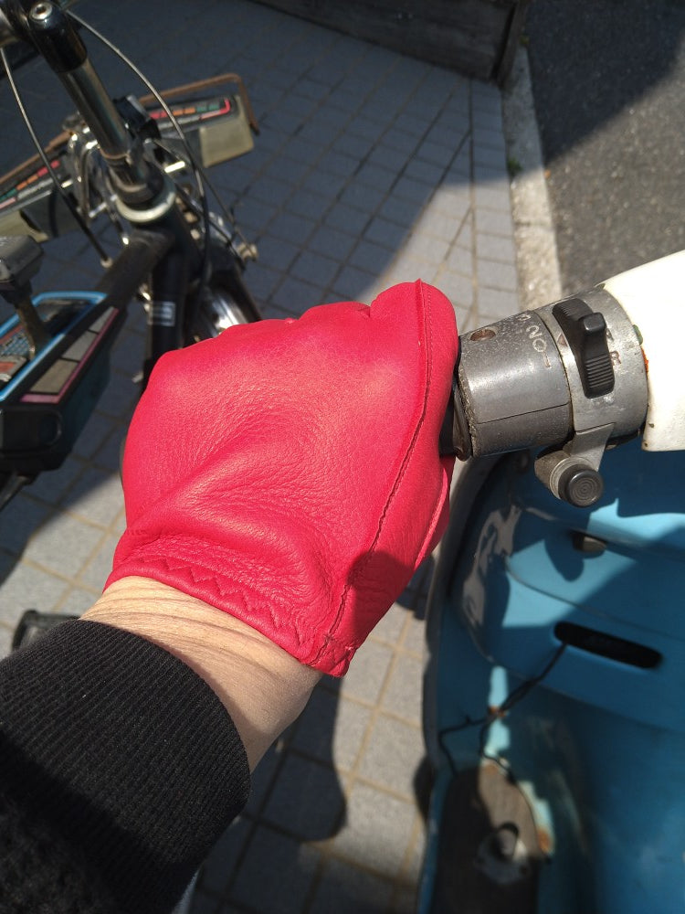 Deer Utility Glove Shorty -Red-