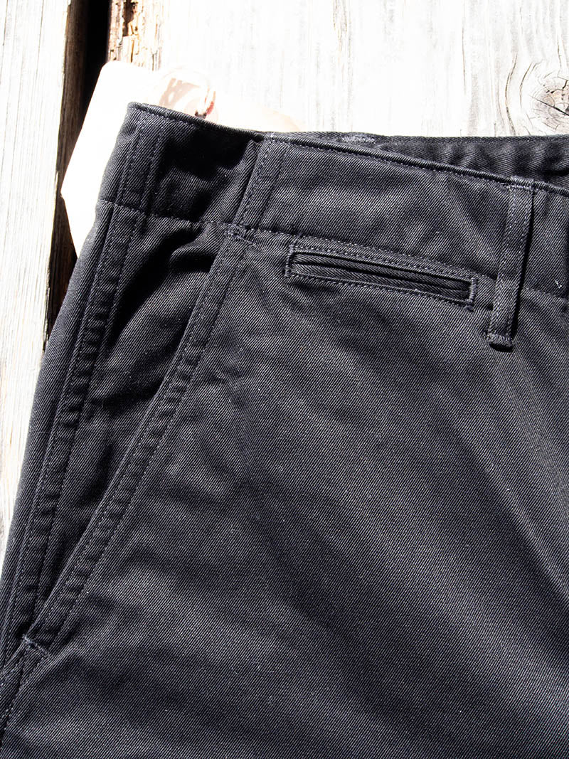 Officer Trousers, Regular Fit, Type 2, Black Chino