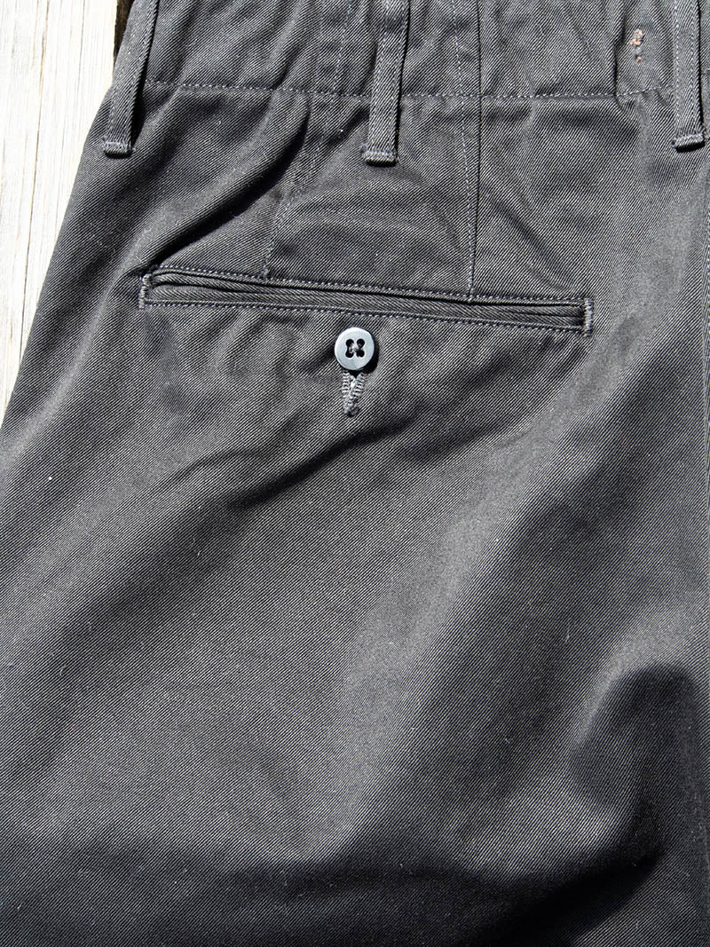 Officer Trousers, Regular Fit, Type 2, Black Chino