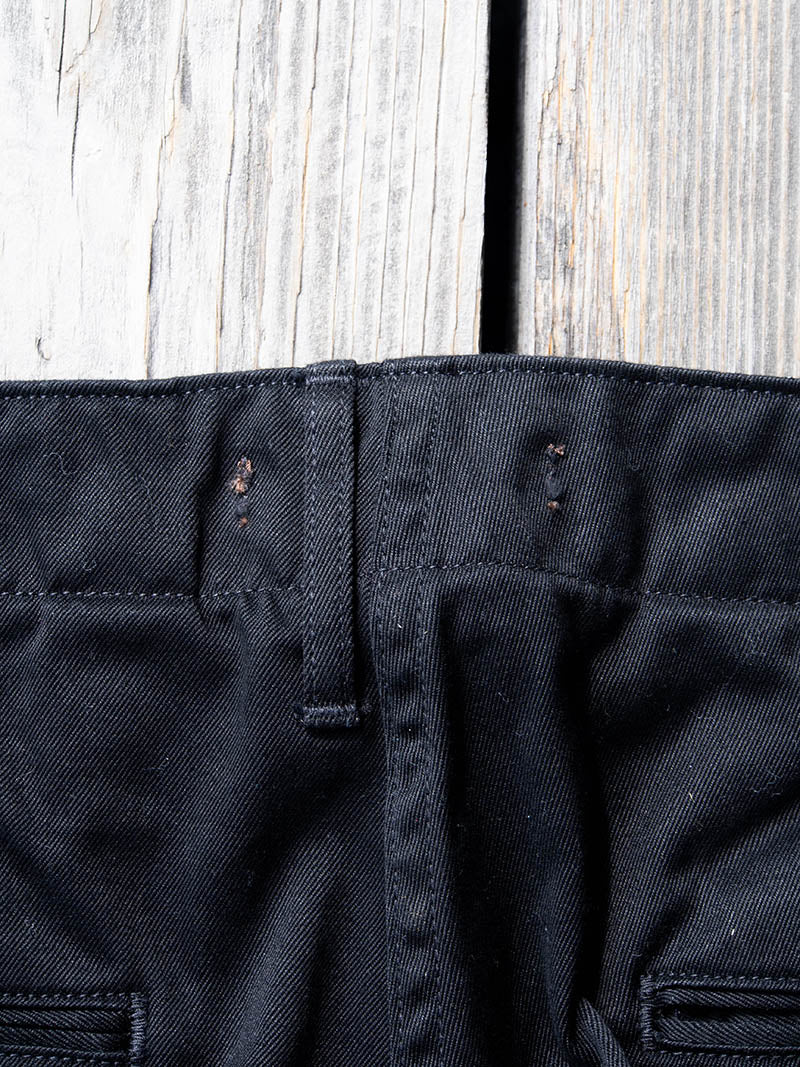 Officer Trousers, Regular Fit, Type 2, Black Chino