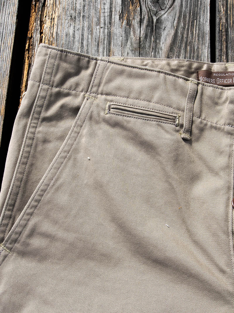 Officer Trousers, Regular Fit, Type 2, Greige Chino