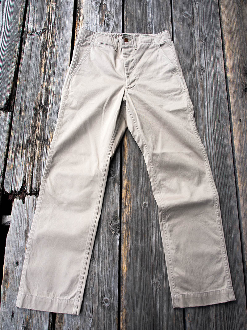 Officer Trousers, Regular Fit, Type 2, Greige Chino
