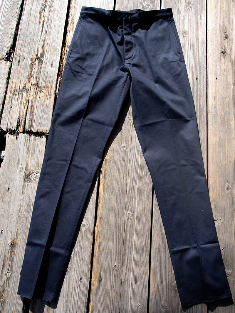 IVY PANTS, 8.2 oz Flat Chino, Navy