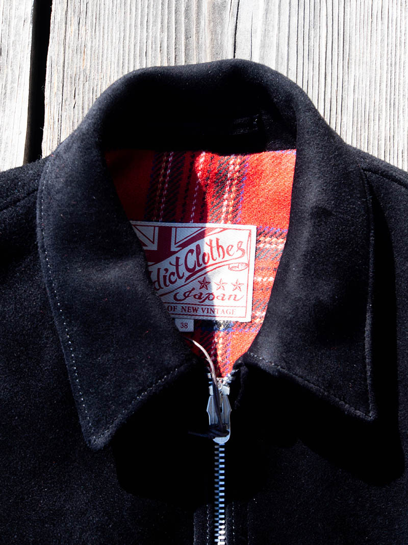 AD-00 DEER SUEDE HUSKY JACKET -Black-