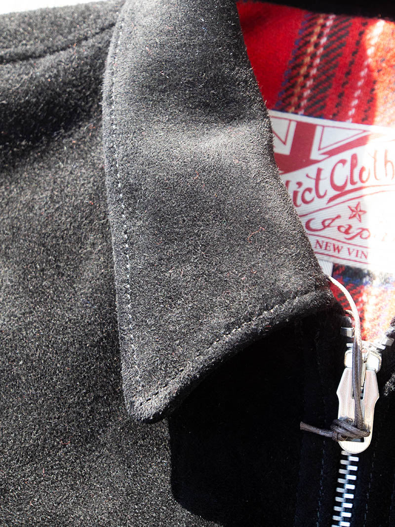 AD-00 DEER SUEDE HUSKY JACKET -Black-