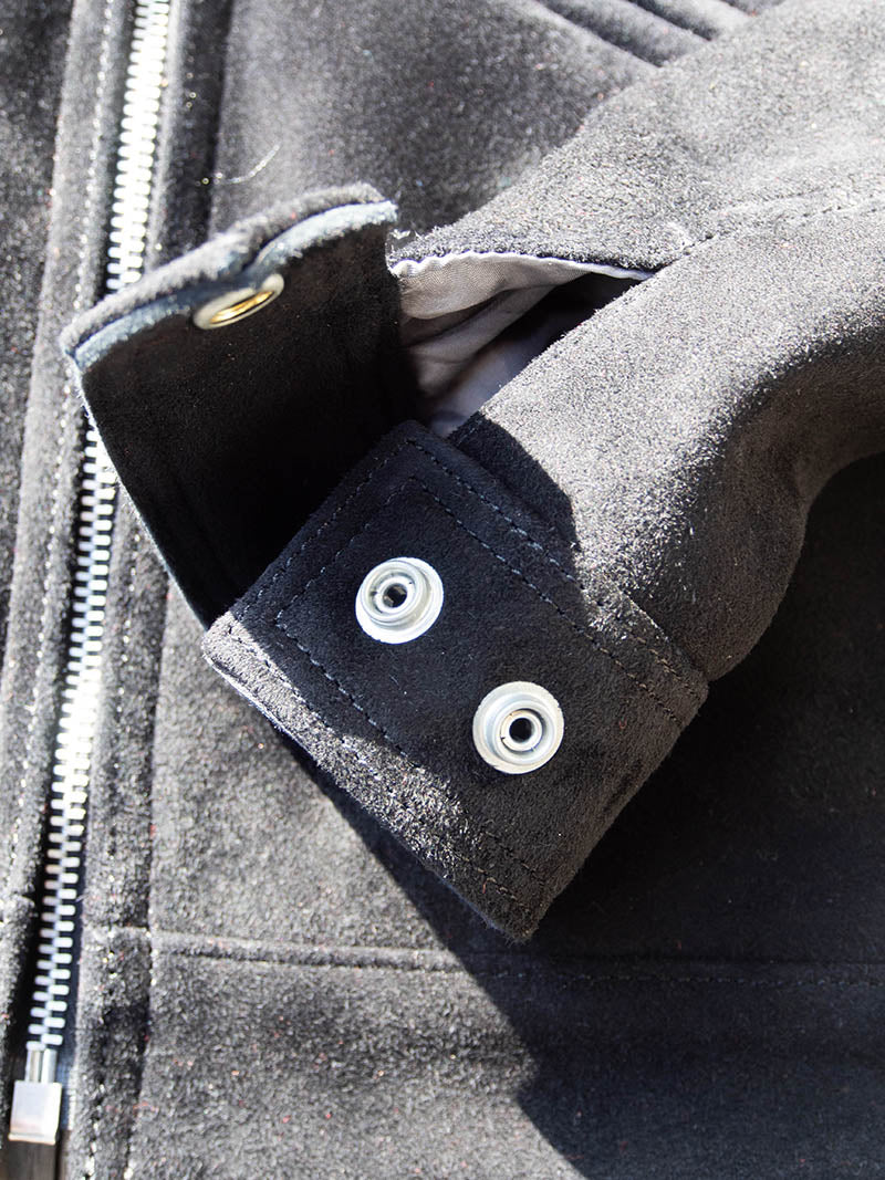 AD-00 DEER SUEDE HUSKY JACKET -Black-