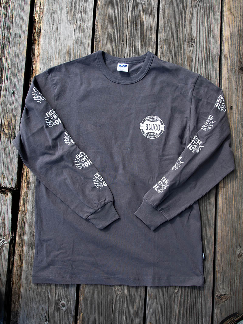 PRINT L/S TEE -Oil-