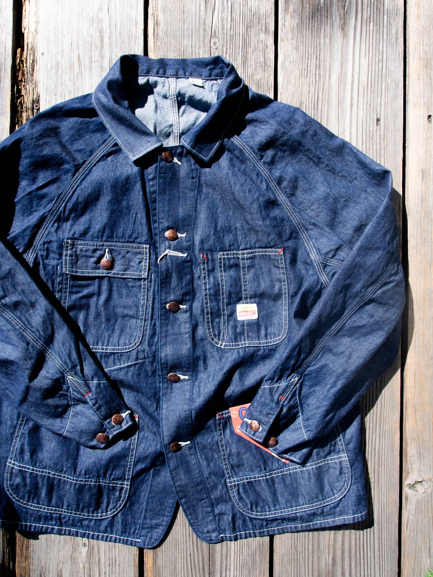 CAT DAY Coverall, 6oz Indigo Denim