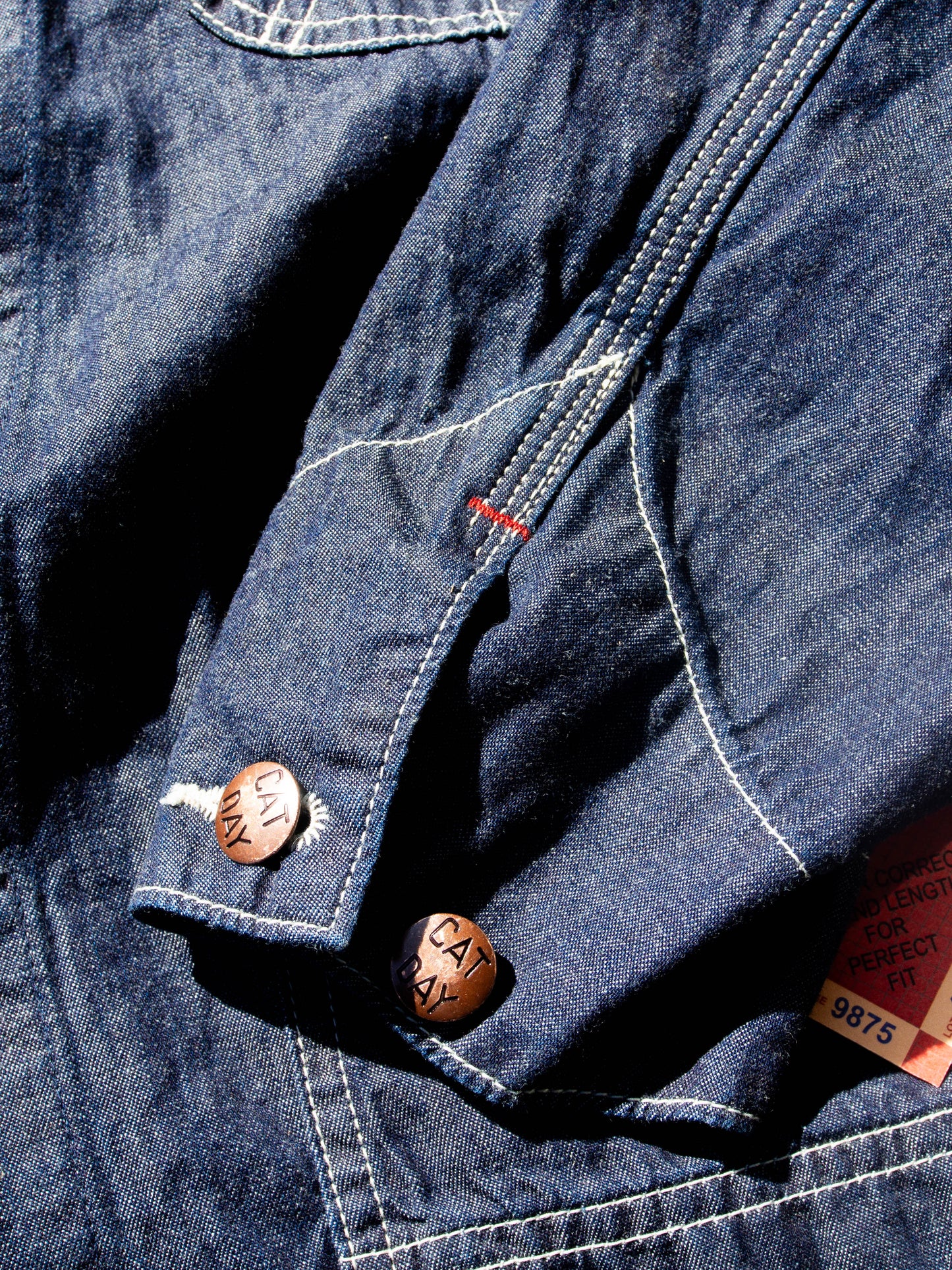 CAT DAY Coverall, 6oz Indigo Denim