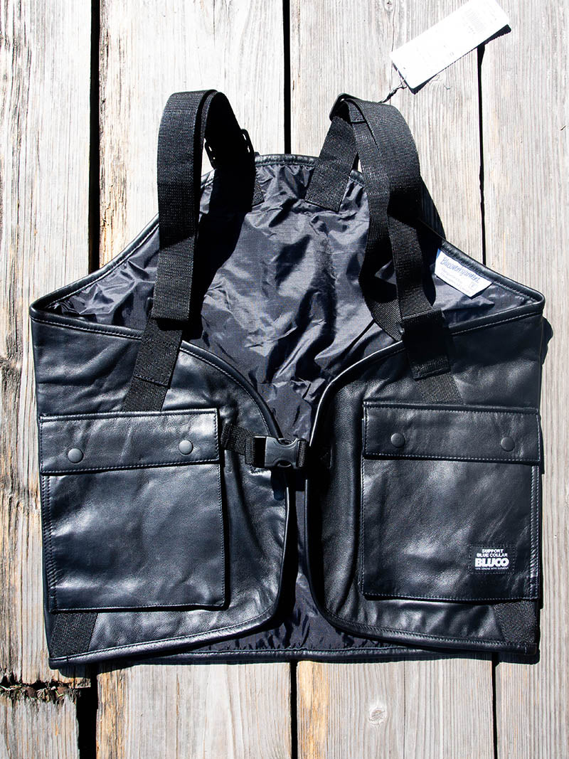 LEATHER UTILITY VEST