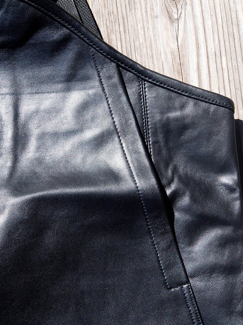 LEATHER UTILITY VEST