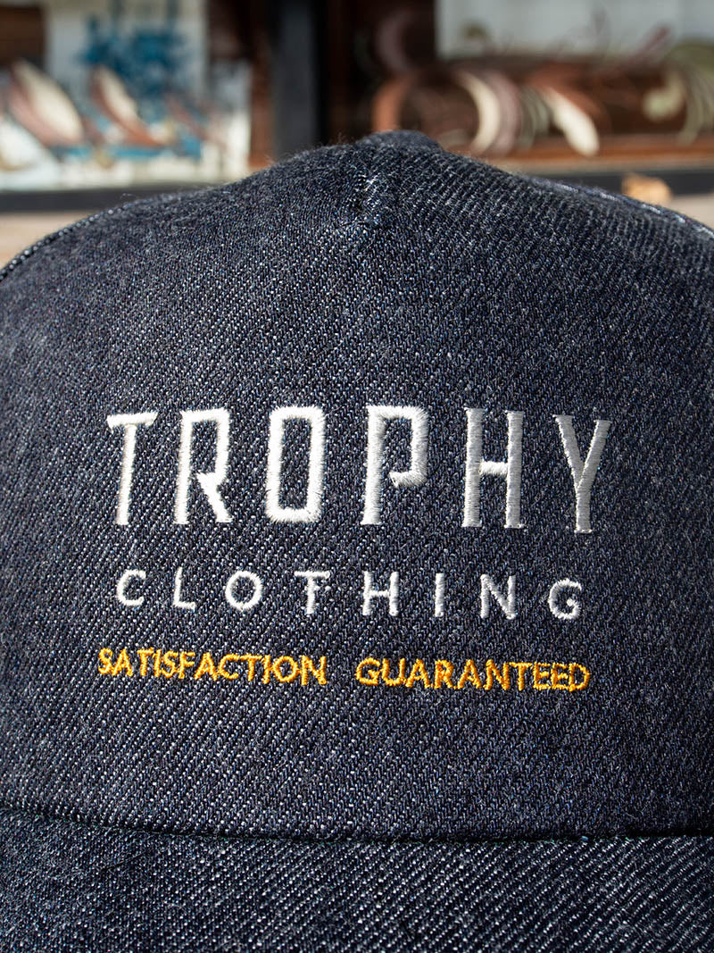 Harvest Work Logo Denim Tracker Cap