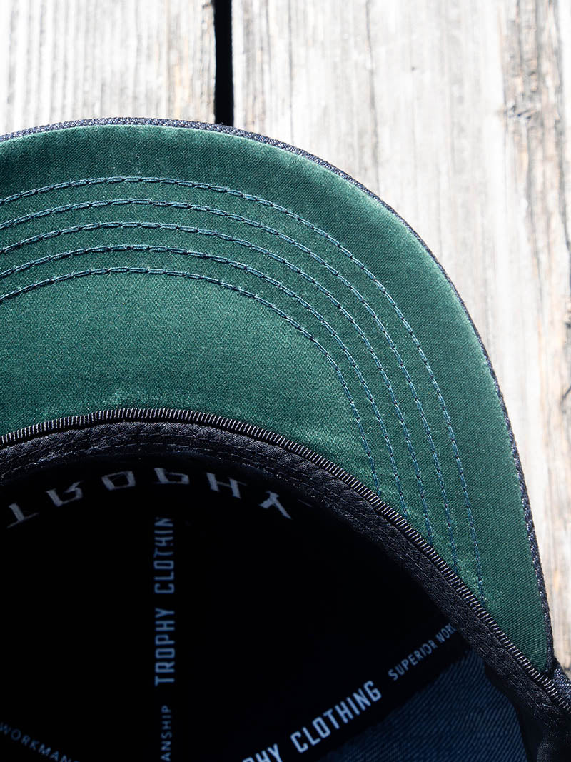 Harvest Work Logo Denim Tracker Cap