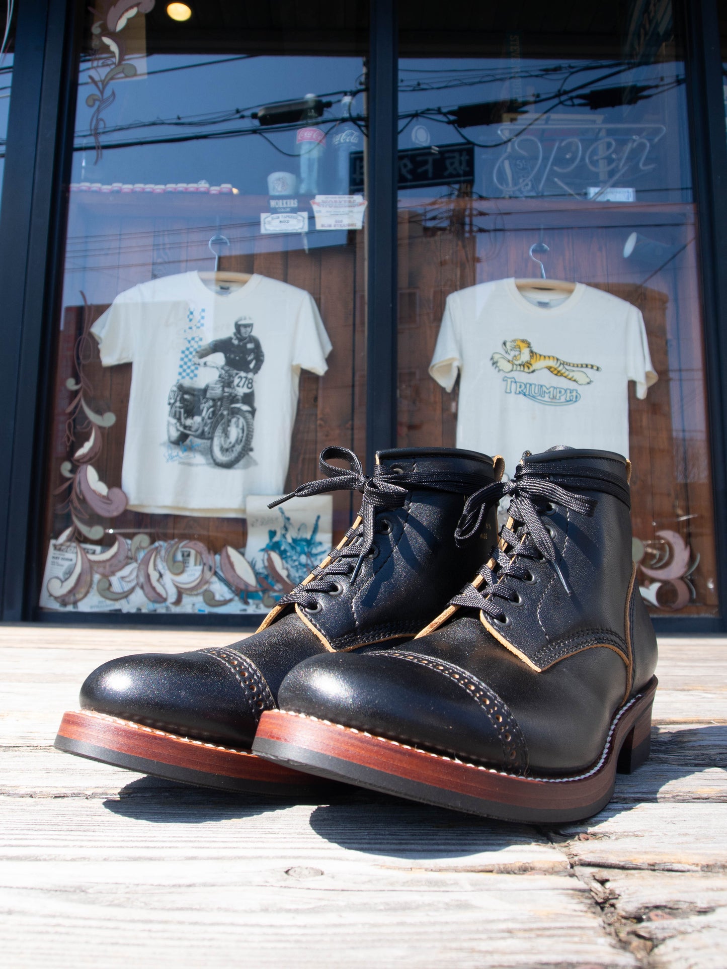 AB-02C-ST STEERHIDE CAP TOE LACE-UP STANDARD