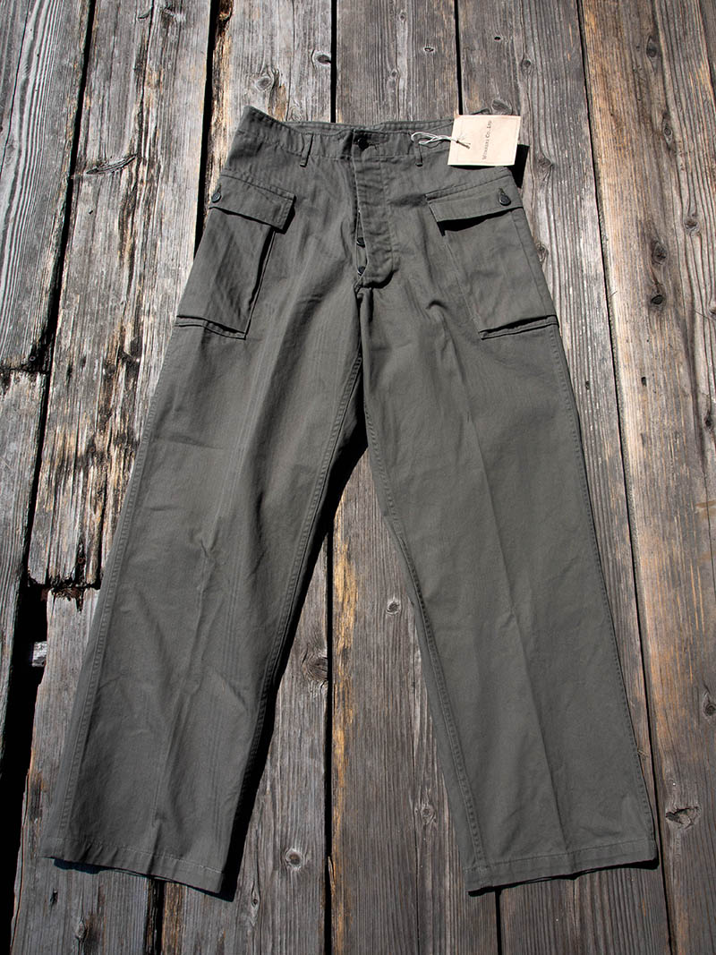 TROUSERS AKA "M43" OD Herringbone