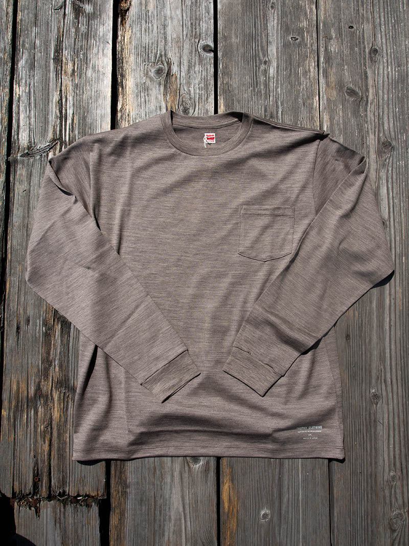 Breath Wool Pocket L/S Tee