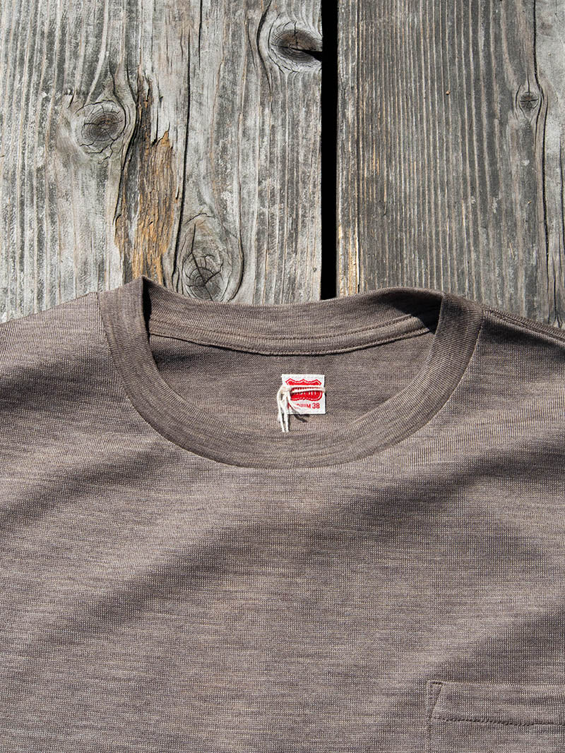 Breath Wool Pocket L/S Tee