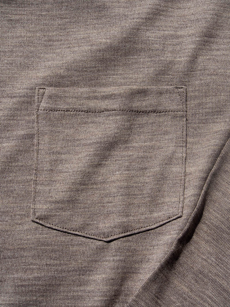 Breath Wool Pocket L/S Tee