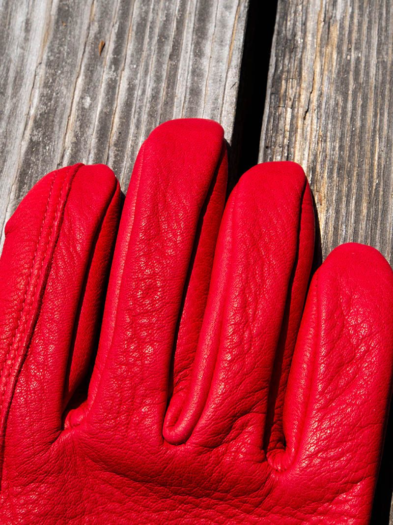 Deer Utility Glove Shorty -Red-