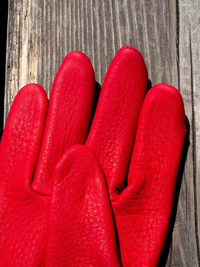 Deer Utility Glove Shorty -Red-