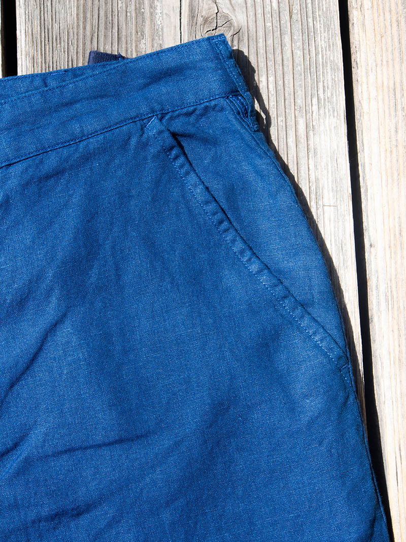 FWP Trousers, French Blue Linen