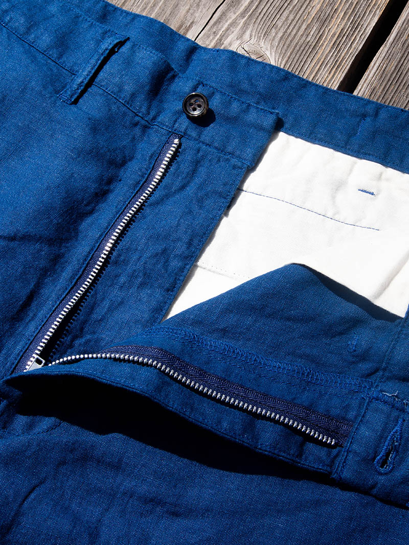 FWP Trousers, French Blue Linen