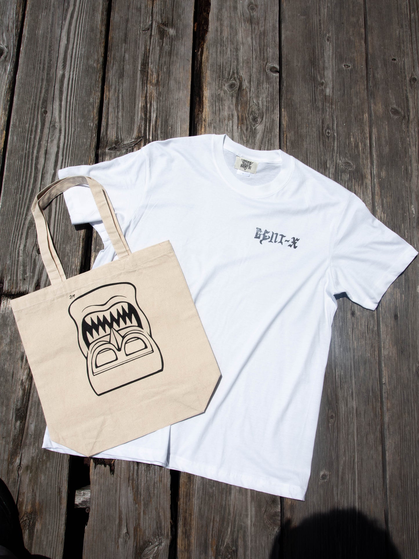 Monster Mask Tote Bag × Tee