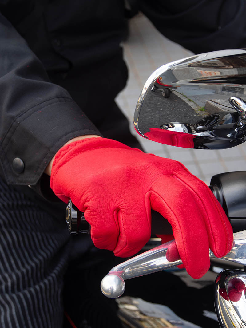 Deer Utility Glove Shorty -Red-